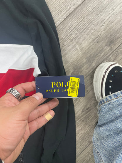 M - Polo Ralph Lauren  Red/Black Stripe Track Jacket