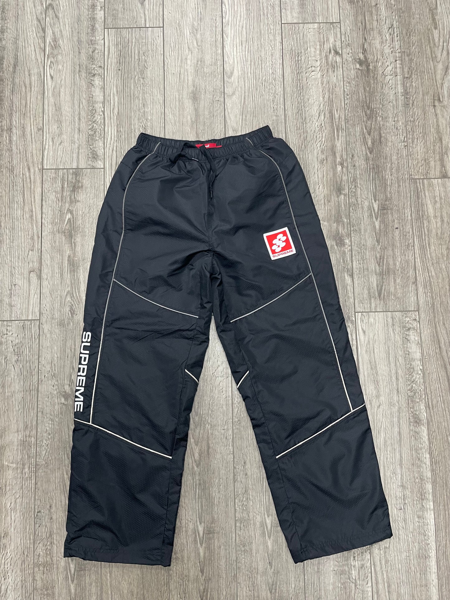 Supreme Reflective Piping Track Pant 'Black' S