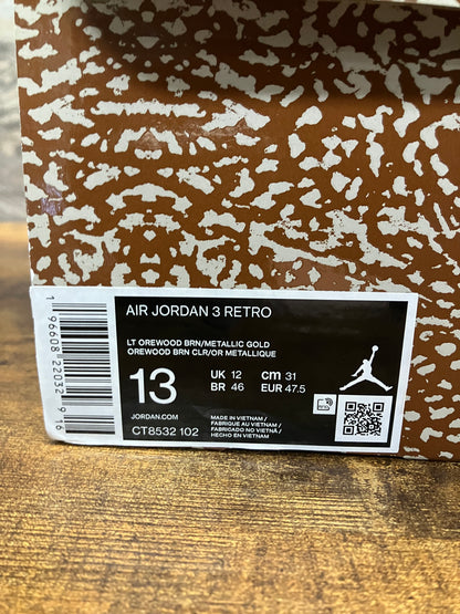 13 - Nike Air Jordan 3 Retro "Palomino" sneakers