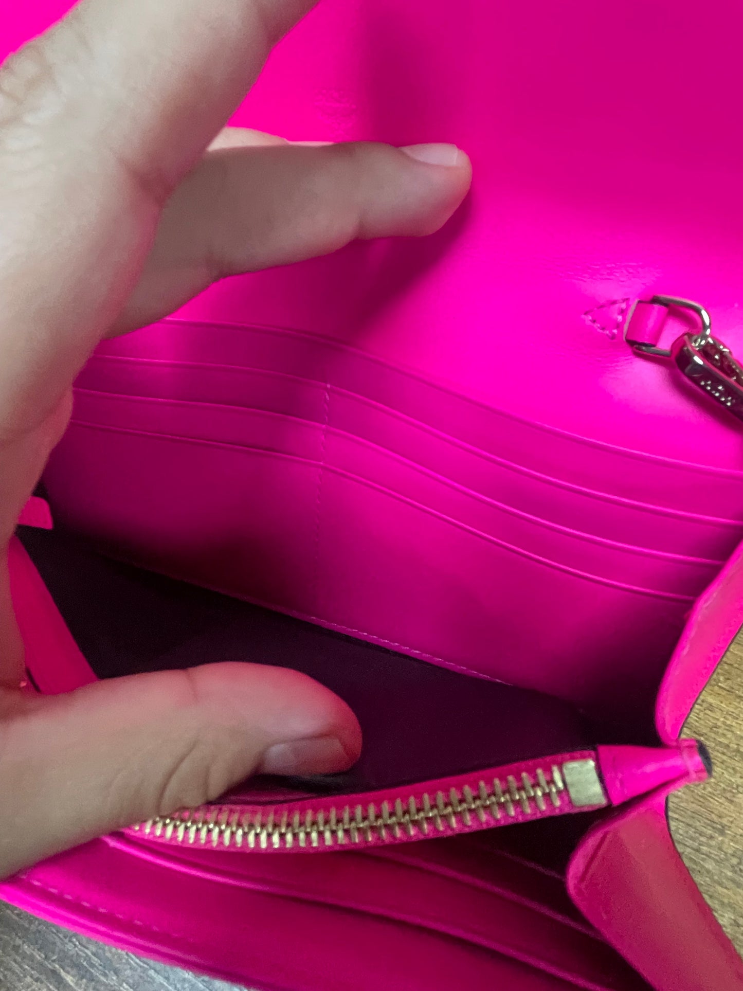 OS - MCM patent leather colorblock Patricia
