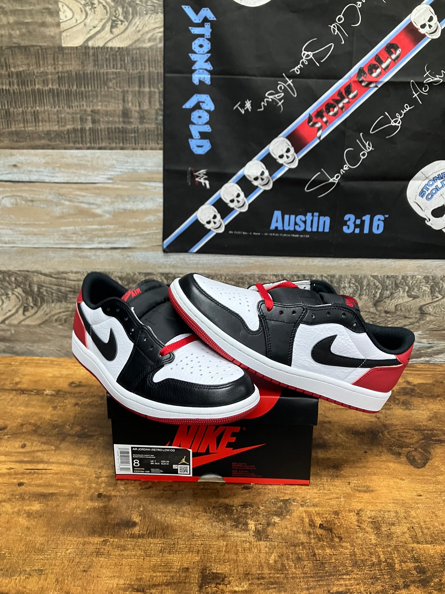 8 - Nike Air Jordan 1 Retro Low OG "Black Toe" sneakers