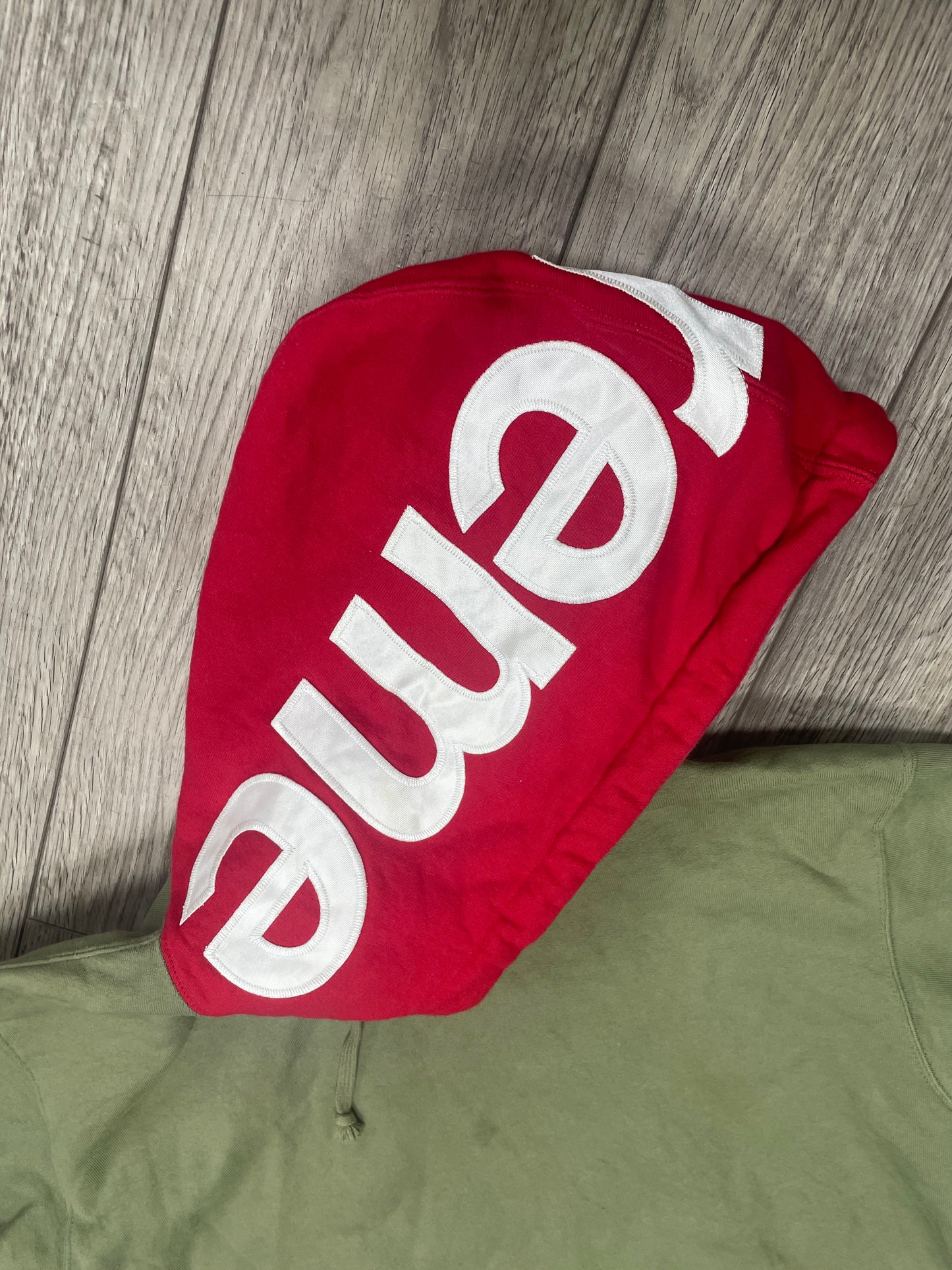 Supreme Contrast Hooded Sweatshirt M