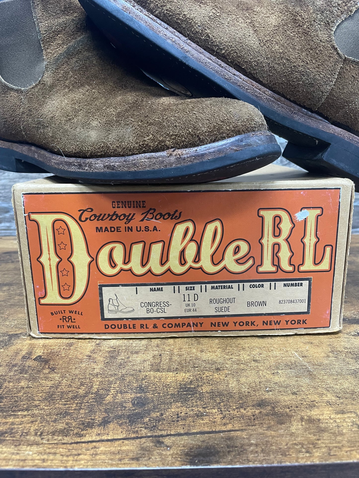 11 - Ralph Lauren Double RL (RRL)Roughout Seude Congress Chelsea boots