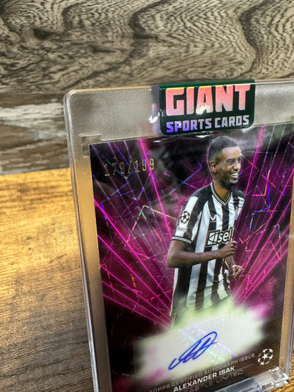 Alexander Isak 179/199 Auto Topps chrome UEFA