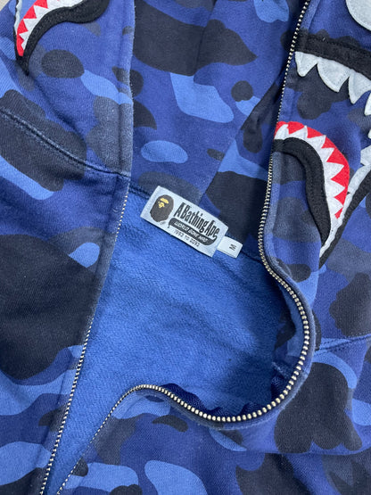 A Bathing Ape Color Camo Shark Full Zip Hoodie M