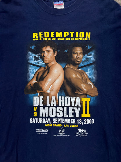 Oscar de la Hoya vs Mosley II tee size XL