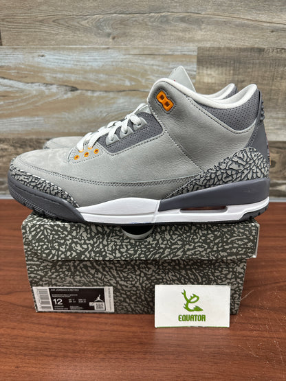 Jordan 3 Cool Grey Size 12