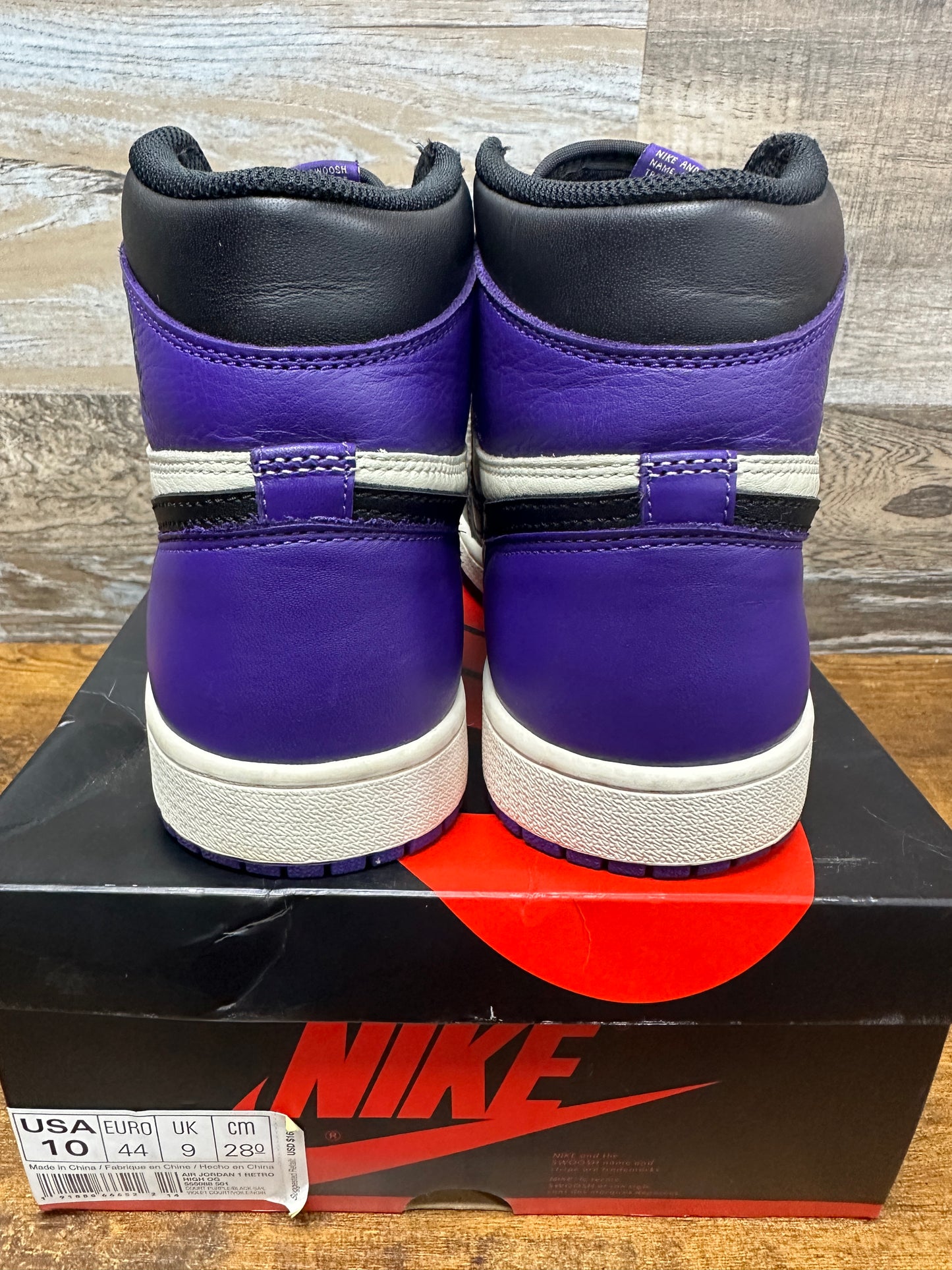 Jordan 1 High court Purple 1.0 Size 10