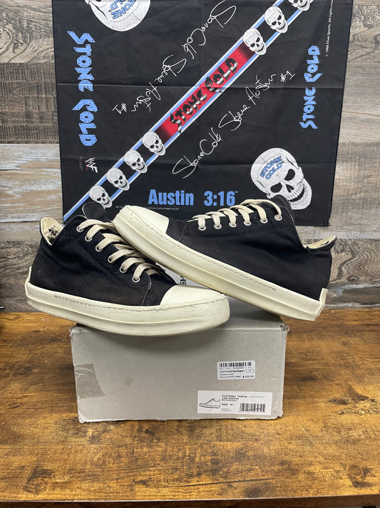 41/8 - Rick Owens DRKSHDW Low Ramones canvas