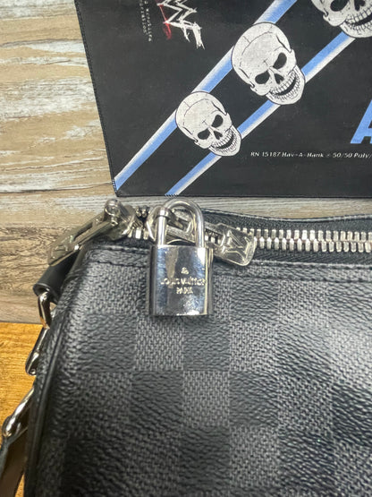Louis Vuitton Black Monogram Duffle Bag