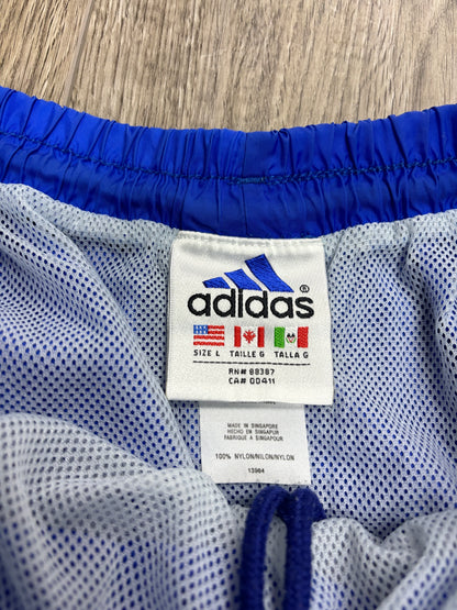 Adidas blue shorts L