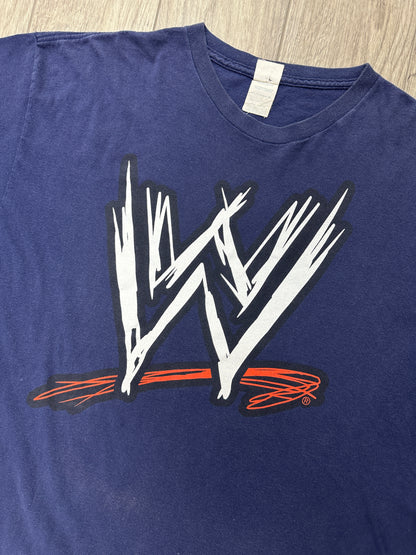 WWE Logo Navy Tee size 2XL