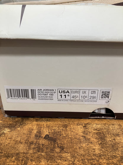 11.5 - Air Jordon 1 A MÁ MANIERE
