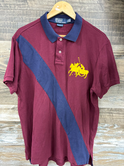 Polo Ralph Lauren burgundy stripe XL