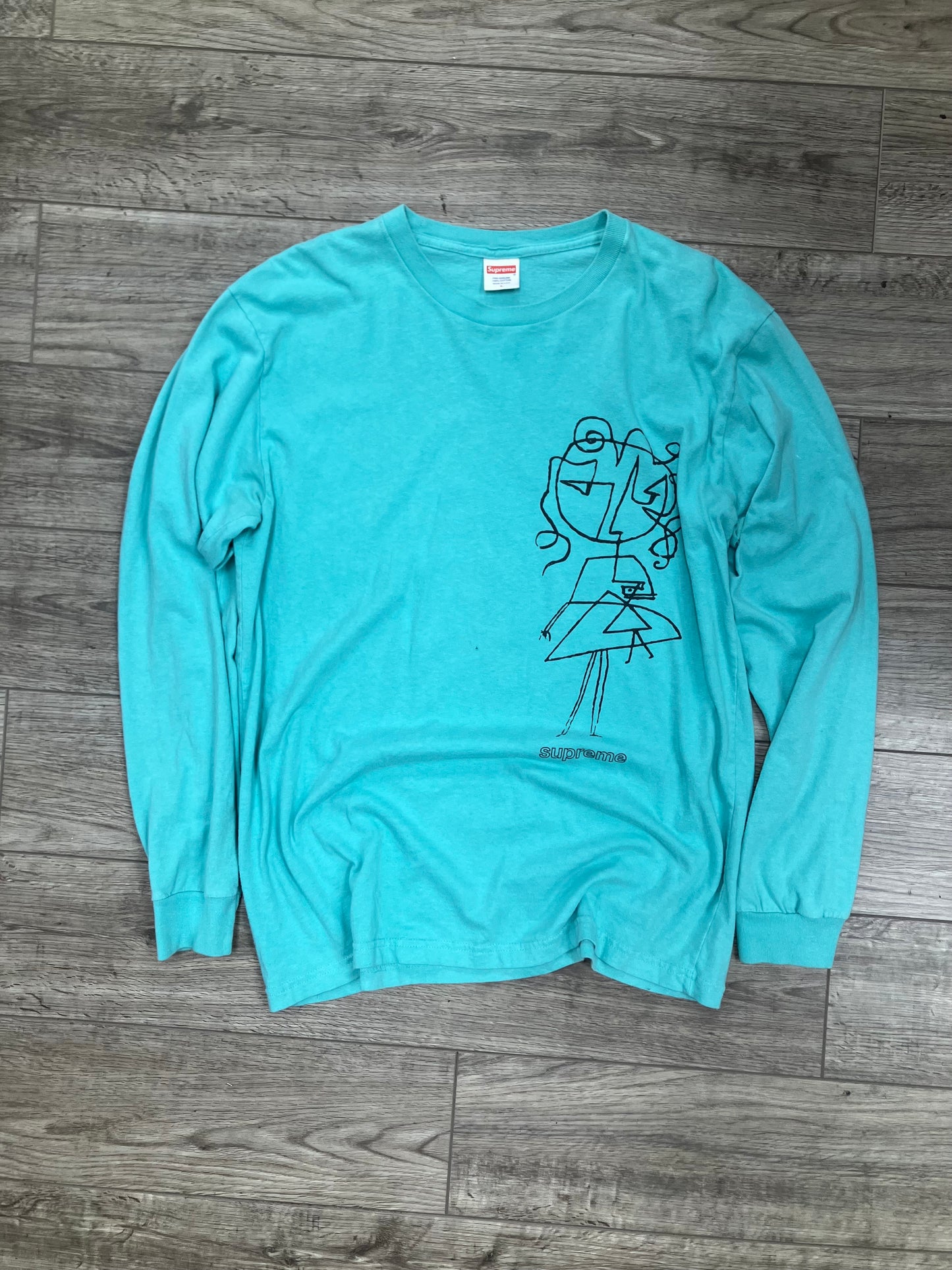 Supreme Sketch Longsleeve  Sz L