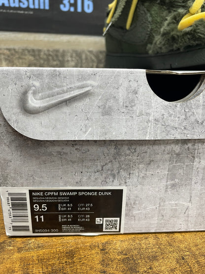 Nike Dunk Low CPFM Swamp Sponge Sequoia 9