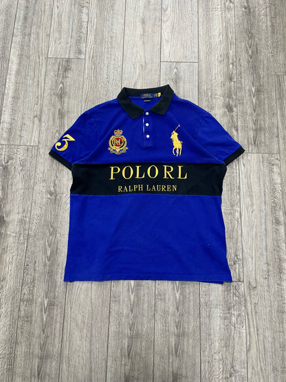 XL - Blue Polo RL Black Strip