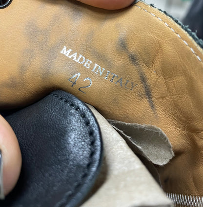 42/9 - Maison Margiela Black Army Lace Up Boots