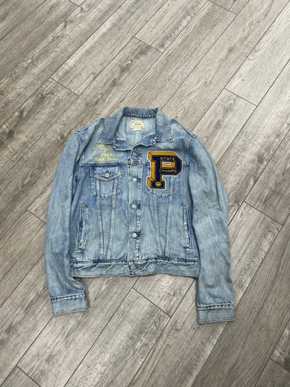 M - Polo Ralph Lauren "RL Tigers" State Champs denim jacket