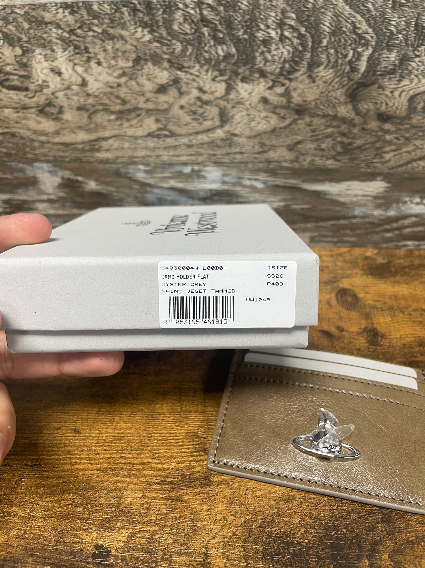 OS - Vivienne Westwood Brown Flat Card Holder