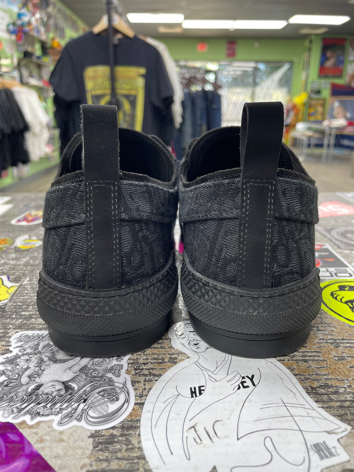 43/10m - Dior B23 low top Black Canvas