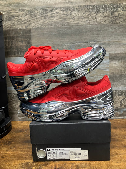 Adidas Raf Simmons Ozweego Red Size 12.5