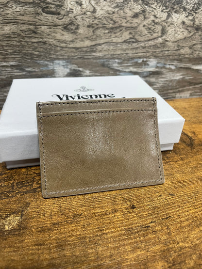 OS - Vivienne Westwood Brown Flat Card Holder
