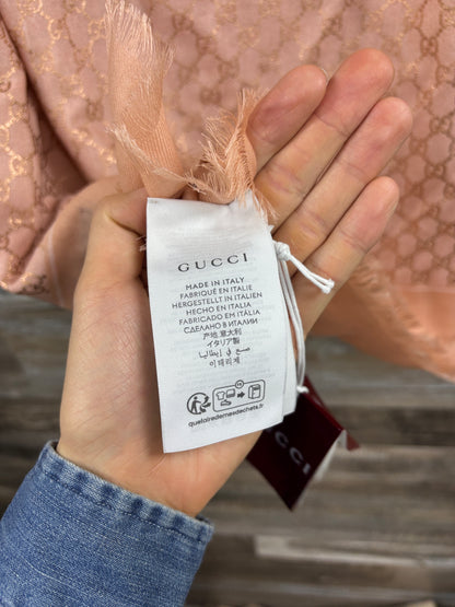 Gucci giant pink scarf