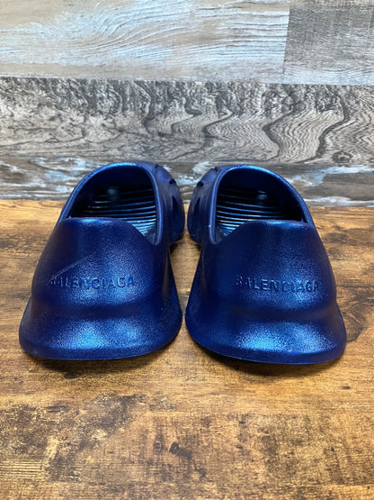 Balenciaga Blue Mold Slides Size 44 (US 11)