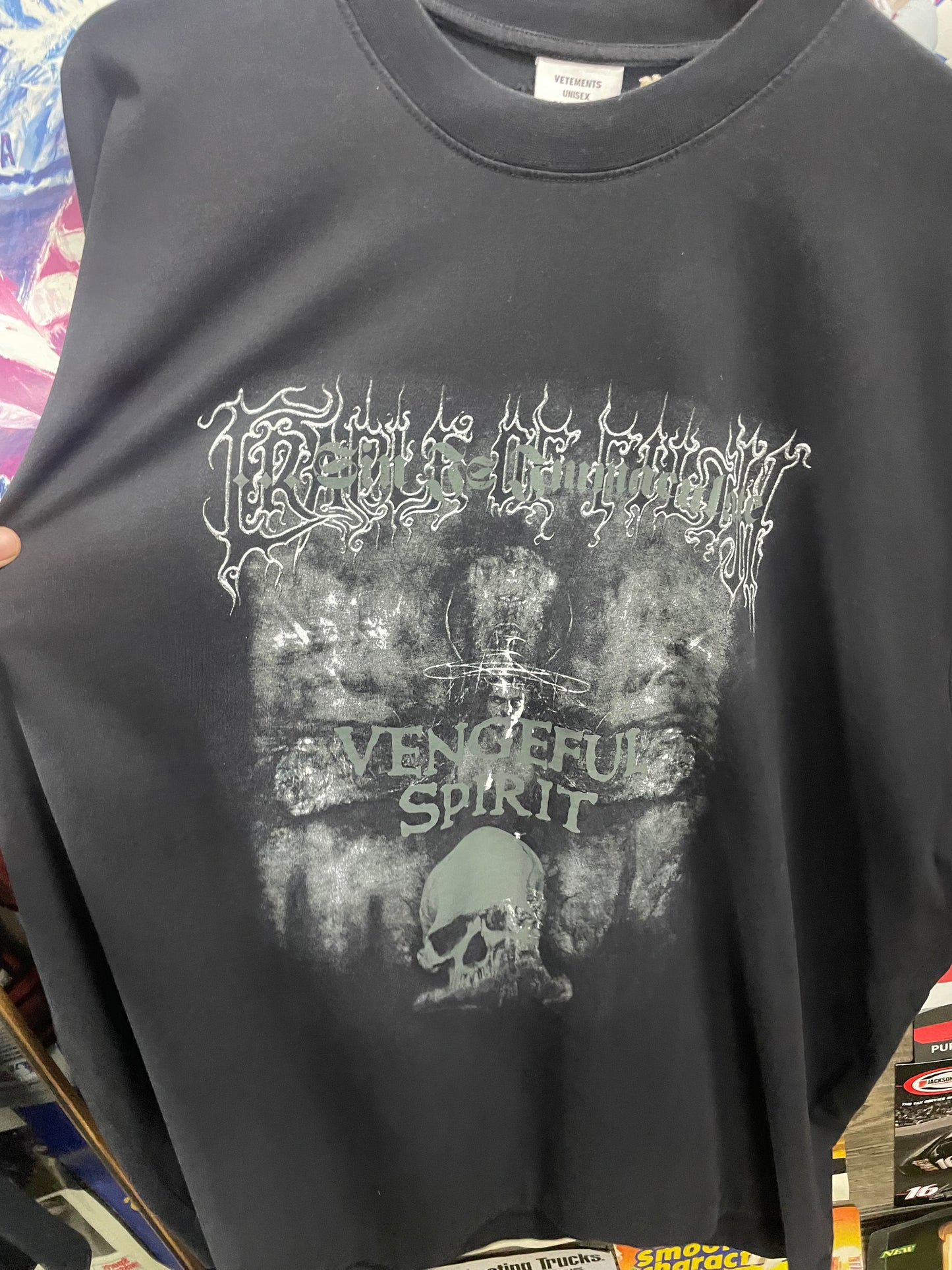 L - Vetements x Cradle of Filth 'Vengeful Spirit' oversized T-shirt