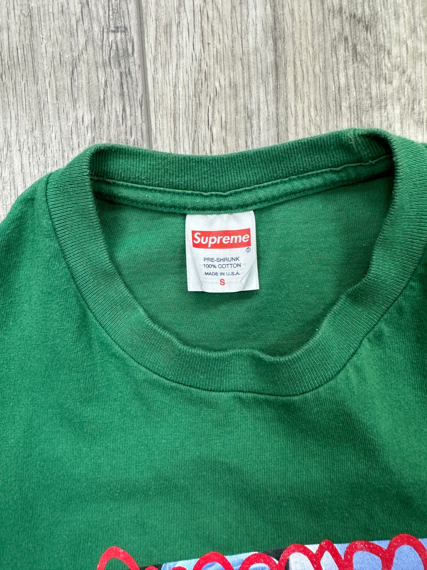 Supreme Payment Grn tee Size Small