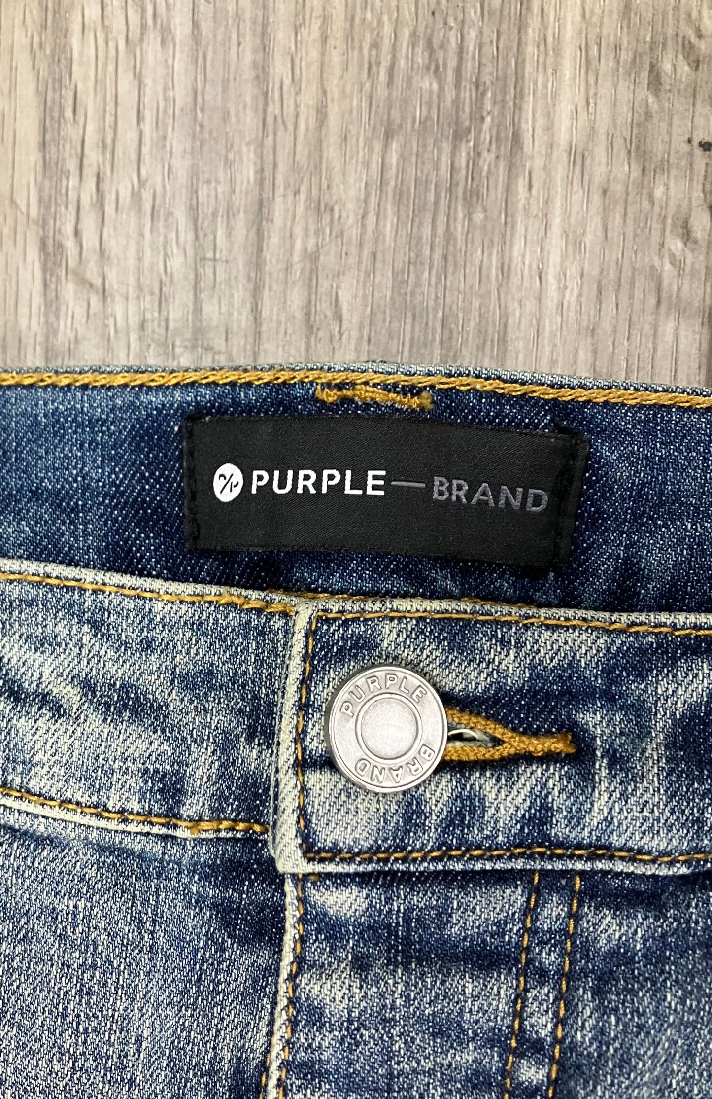 34 - Purple Brand Painter Skinny Denim