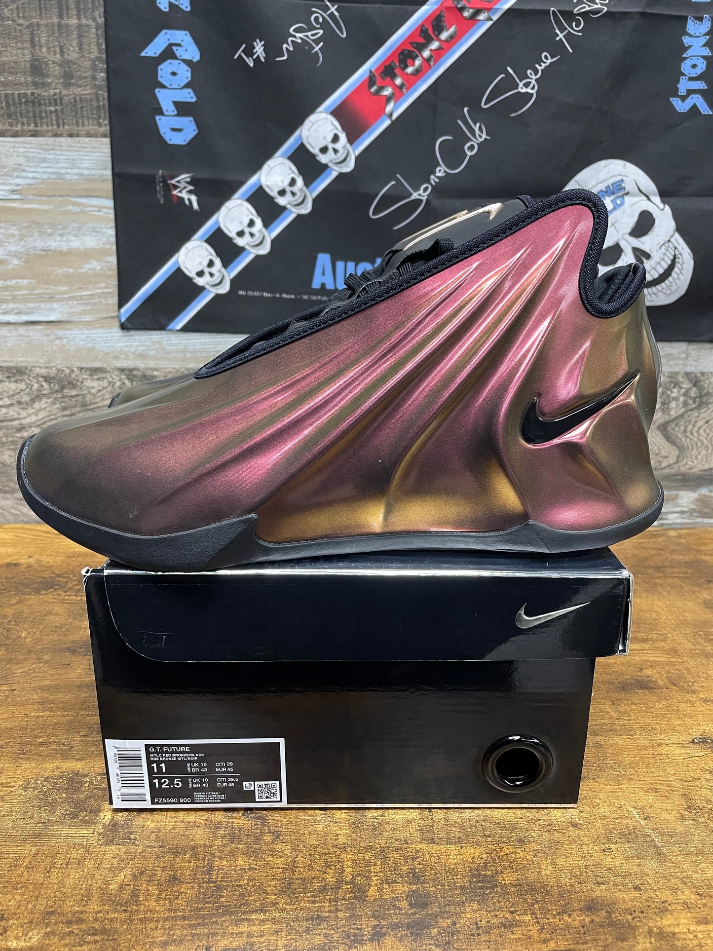 Nike GT Future Metallic Red bronze Size 11