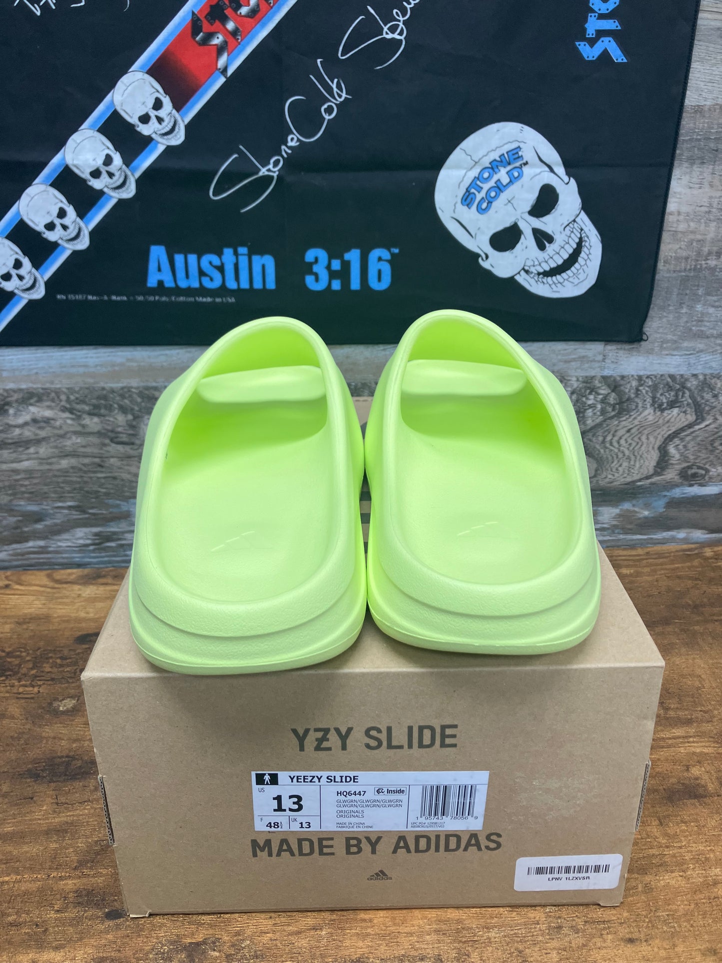 13 - Adidas Yeezy Slides “ Green “