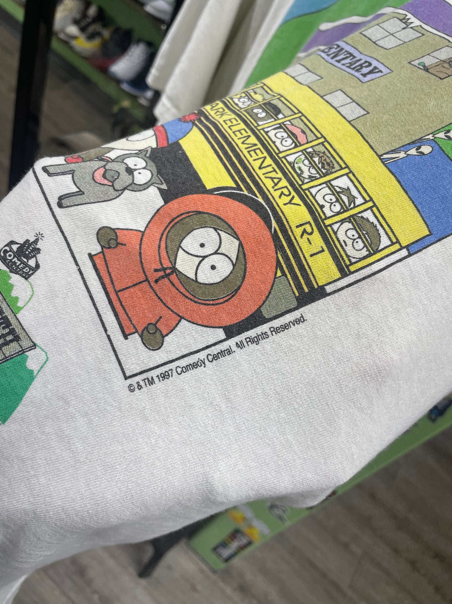 L - Vtg South Park Elementary School Schooler Tee