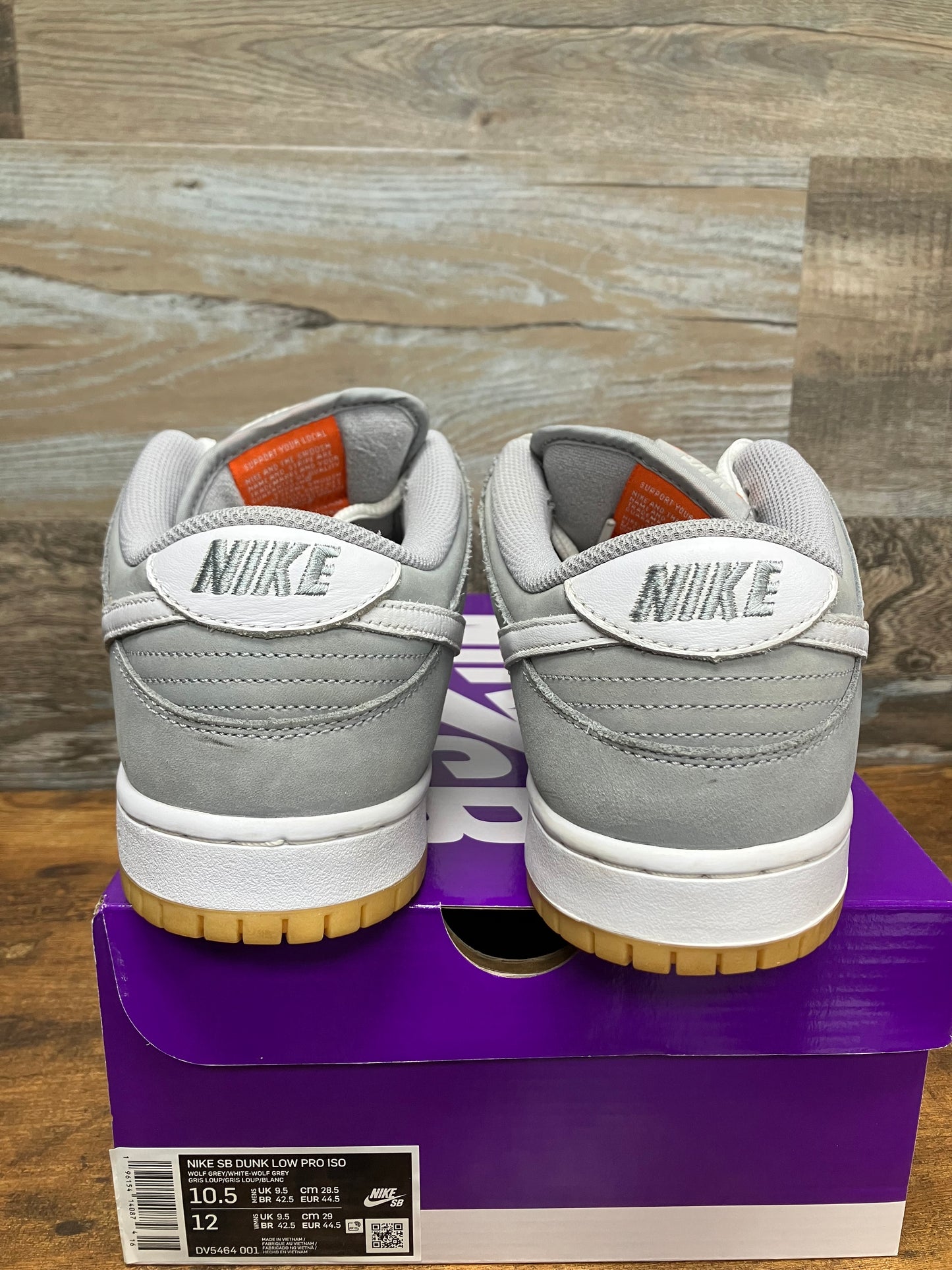Nike SB Dunk Low Wolf Grey Gum 10.5