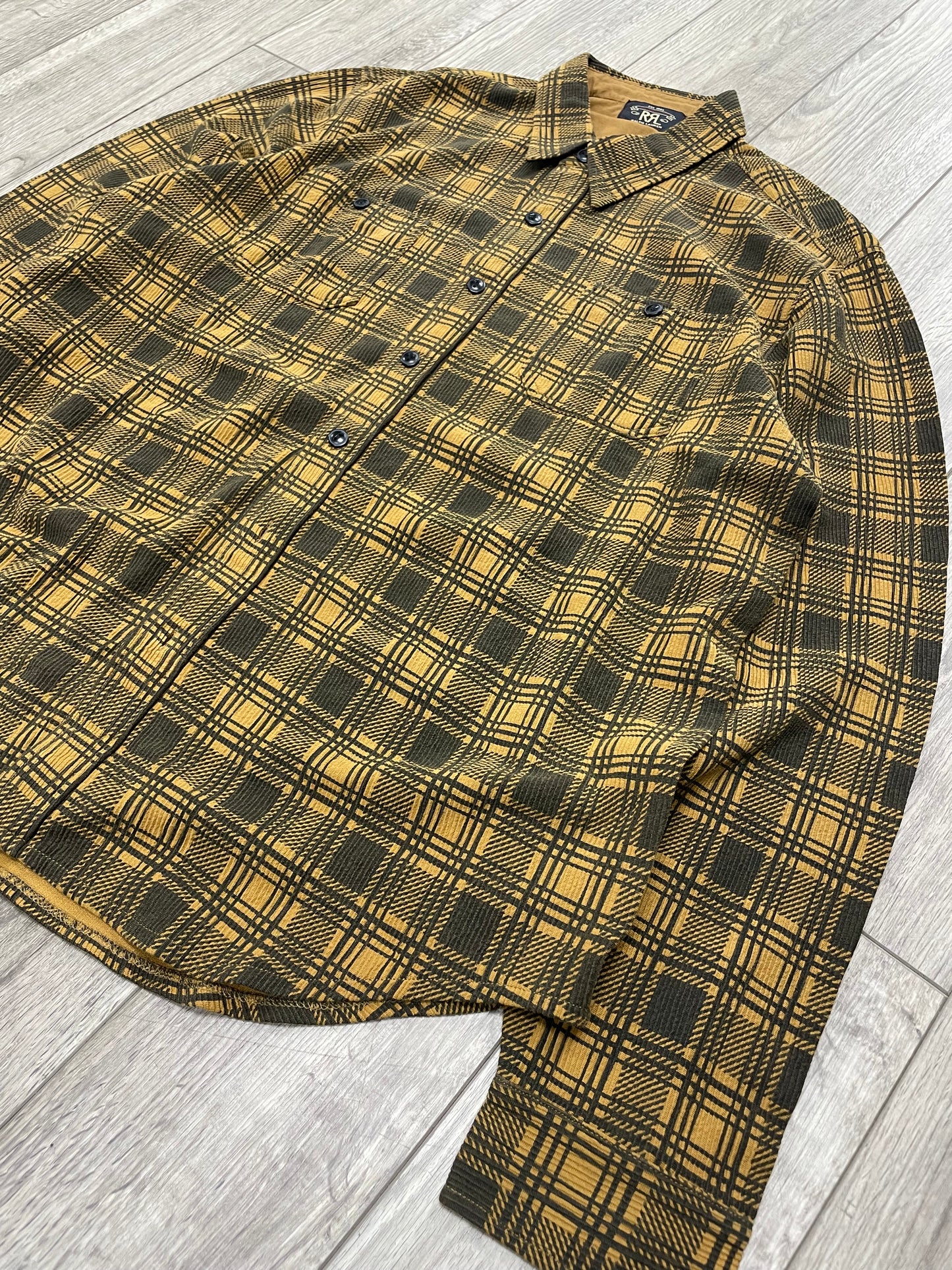 XXL-RRL Houston Workshirt Black/Gold