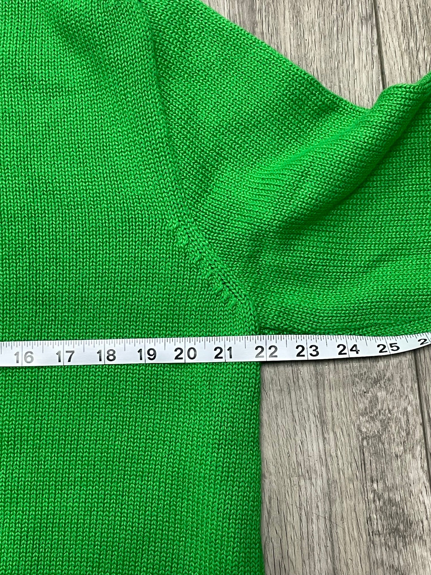 L - Polo Green USA Flag Sweater