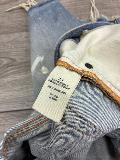 33 - Polo Denim Supply Paint Shorts