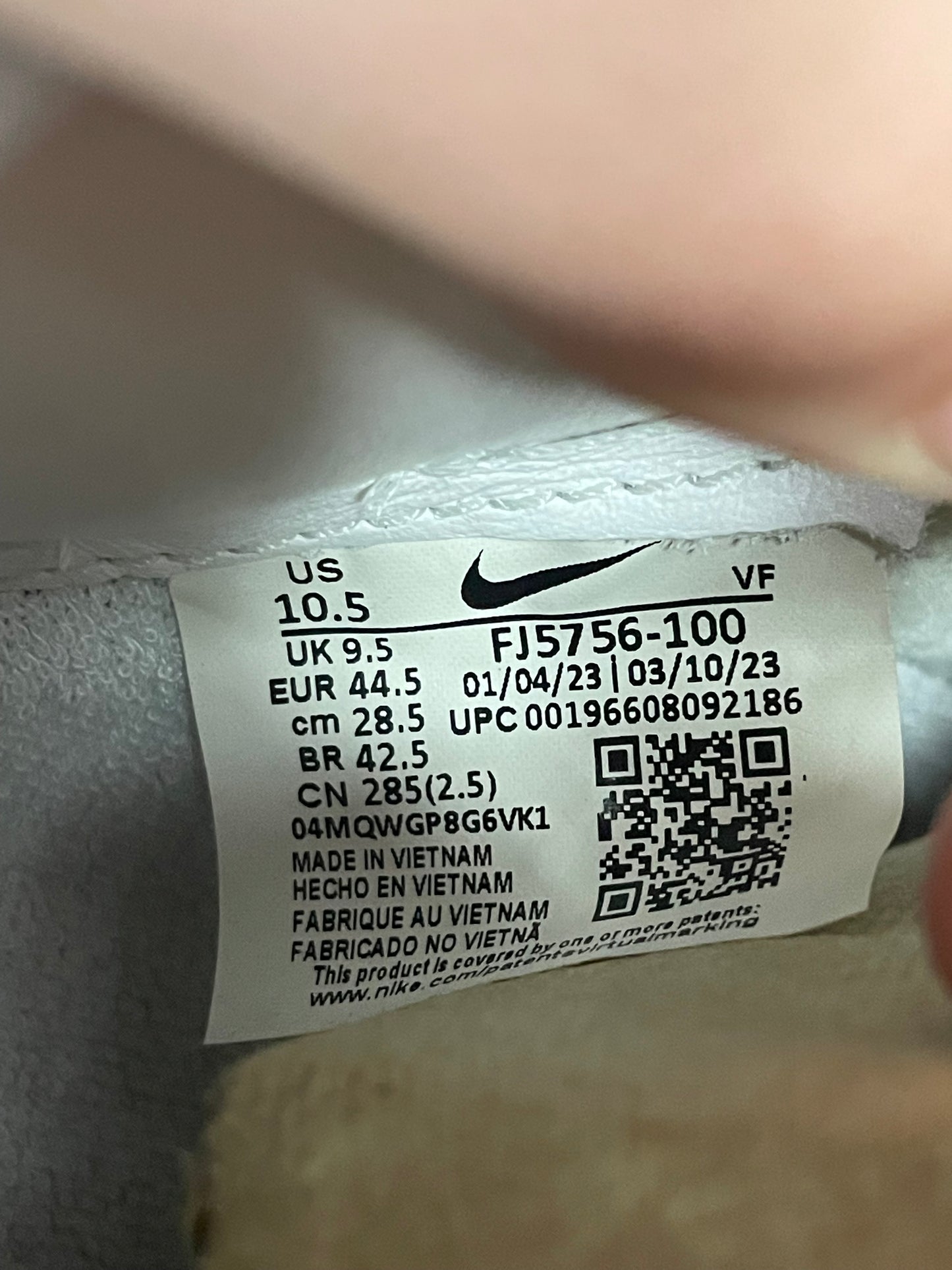 Air Force 1 ‘Terror Squad’ Size 10