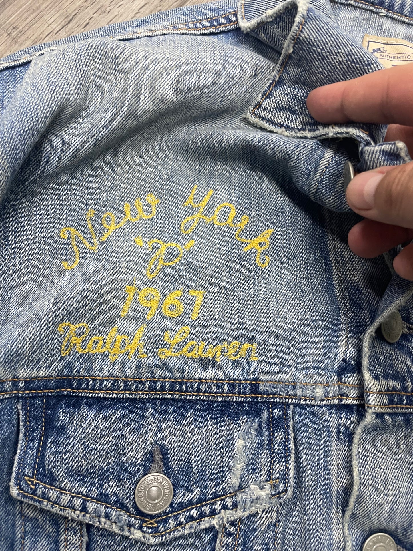 M - Polo Ralph Lauren "RL Tigers" State Champs denim jacket