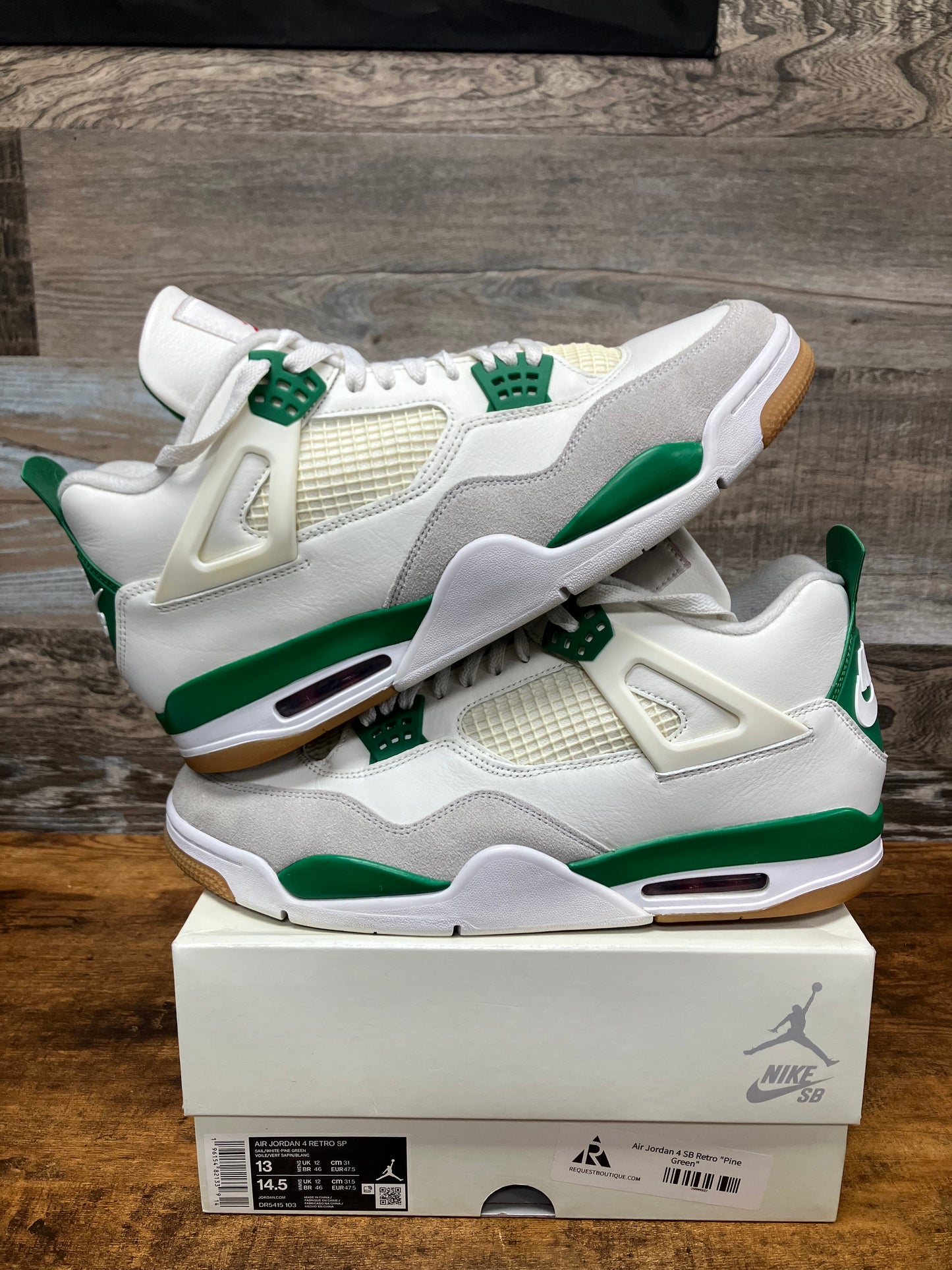 Jordan 4 SB Pine Green Size 13