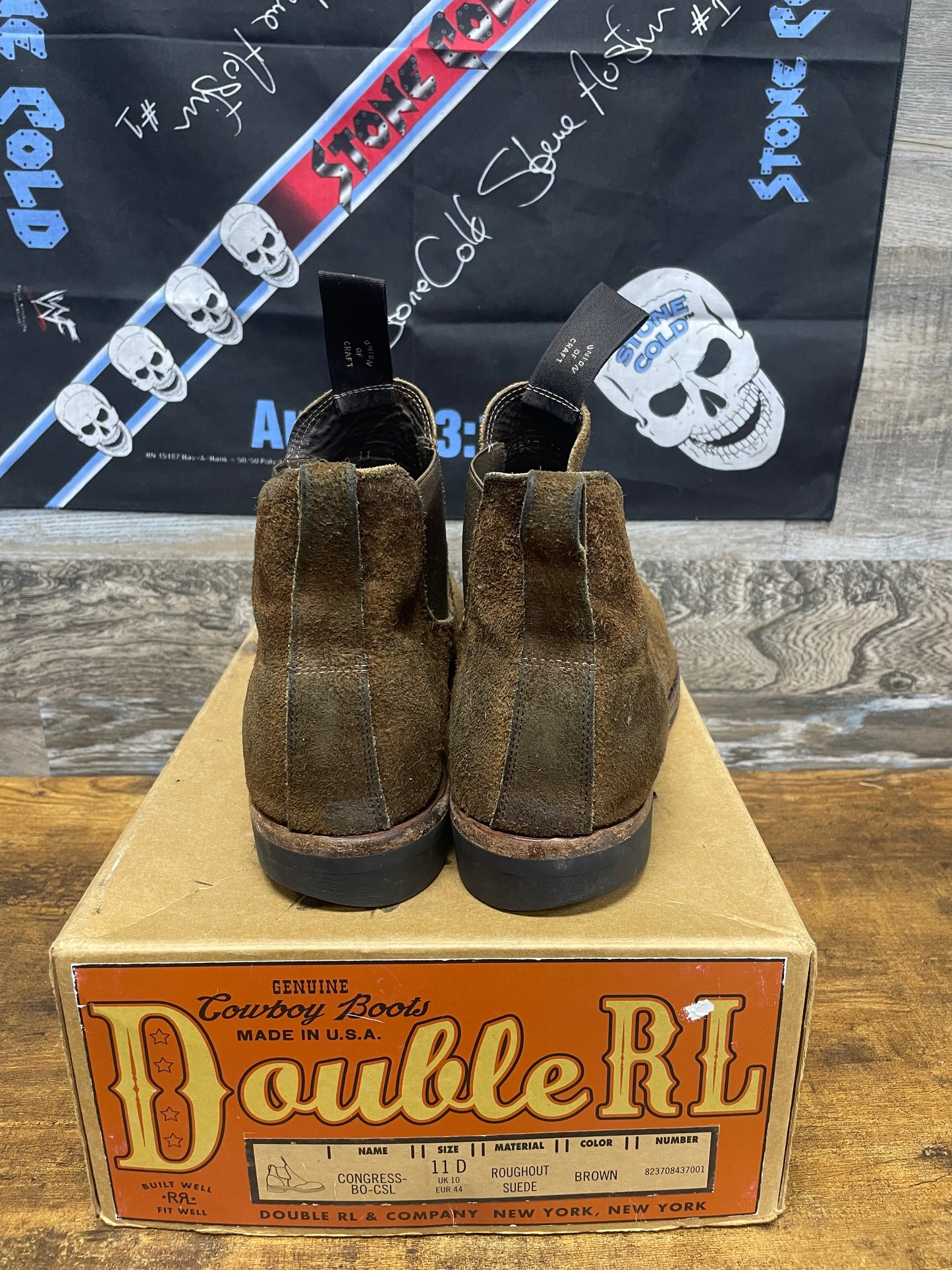 11 - Ralph Lauren Double RL (RRL)Roughout Seude Congress Chelsea boots