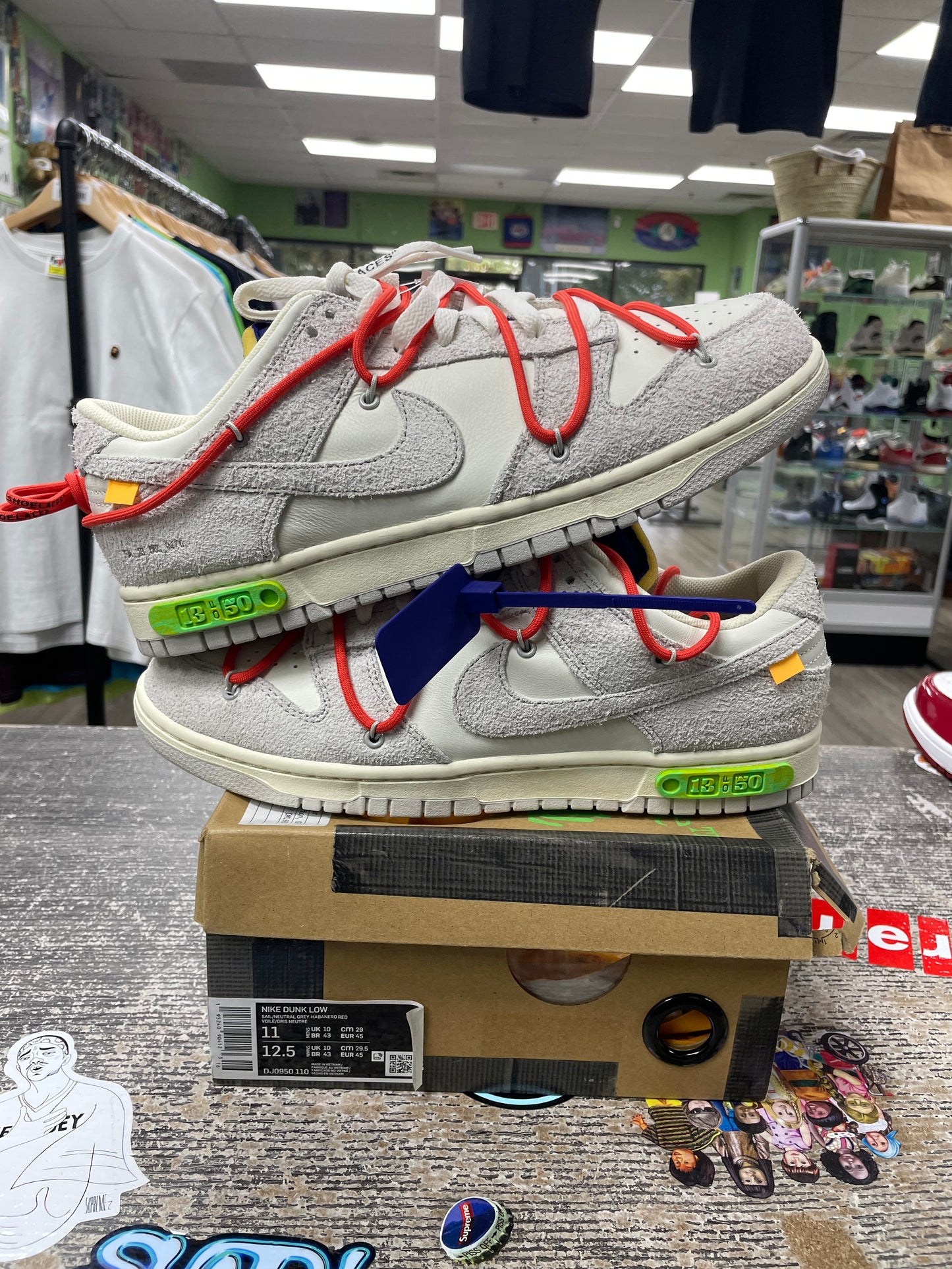 Nike Off White Dunk Lot 13 Size 11