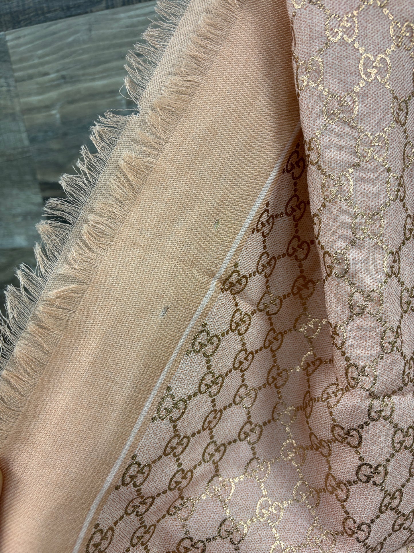 Gucci giant pink scarf