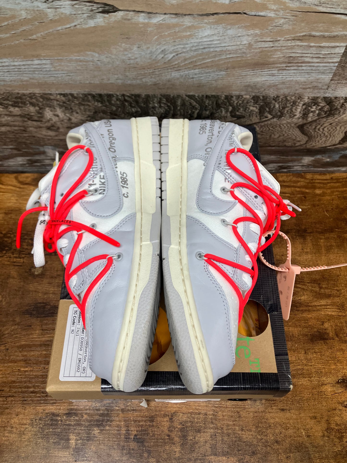 10.5 - Off-White Lot 6 Dunk Low