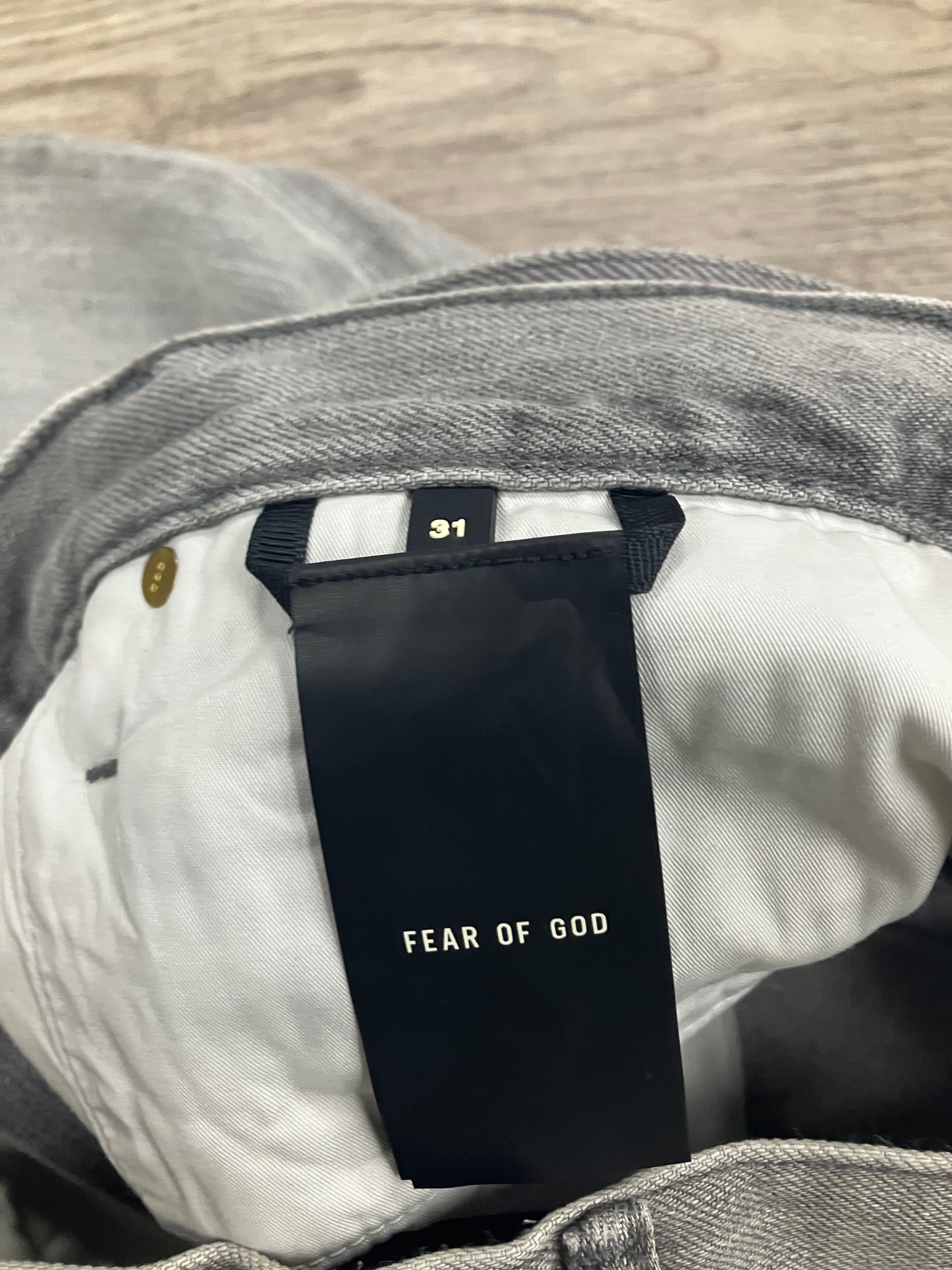 31 - Fear of God Sixth Collection Grey Slim-Fit Jeans