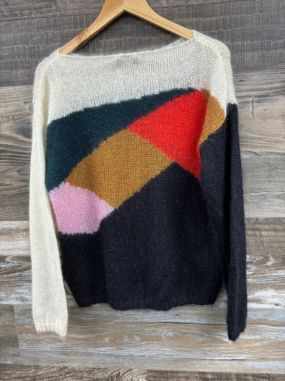 S- Burberry printed mohair sweater