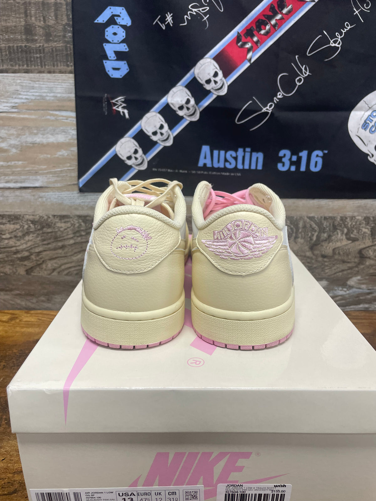 13 - Jordan 1 Retro Low OG SP Travis Scott "Shy Pink" sneaker
