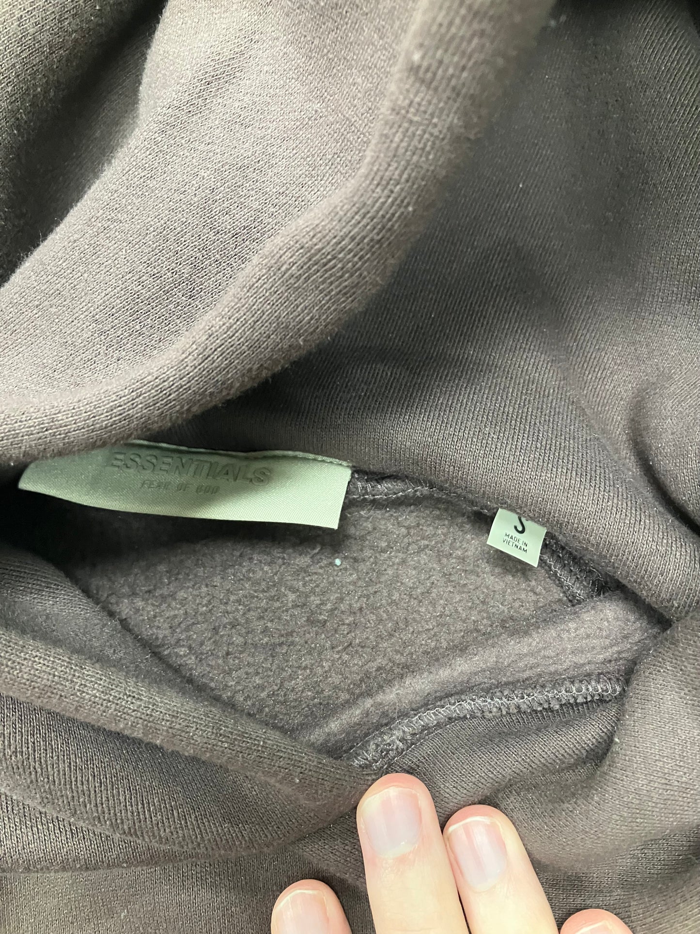 Essentials Fear of God Plum Hoodie Size Small